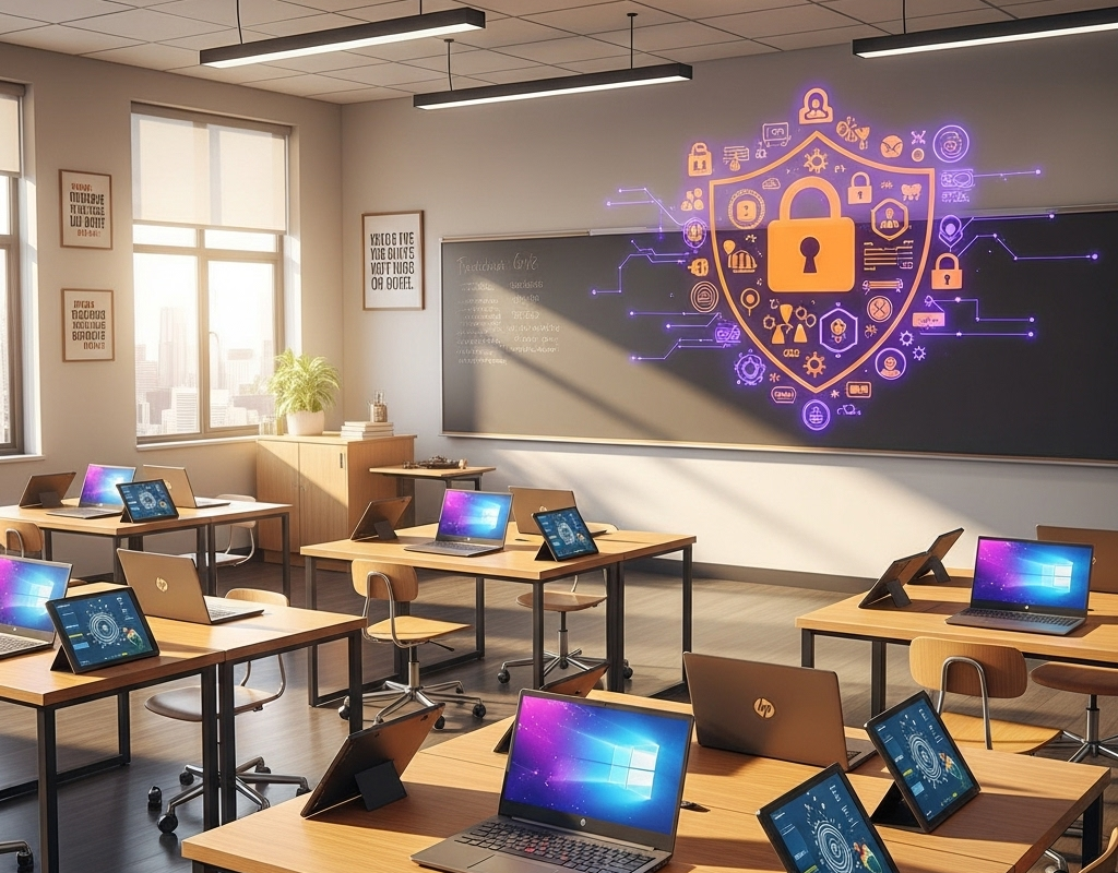 Ochrona w cyfrowej klasie: bezpieczeństwo technologii w edukacji