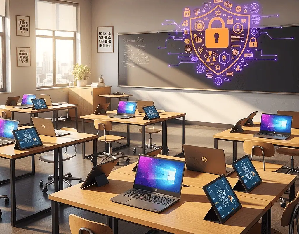 Ochrona w cyfrowej klasie: bezpieczeństwo technologii w edukacji