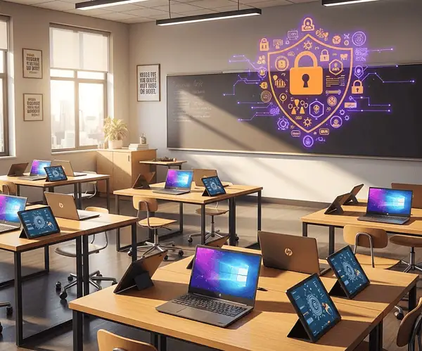 Ochrona w cyfrowej klasie: bezpieczeństwo technologii w edukacji